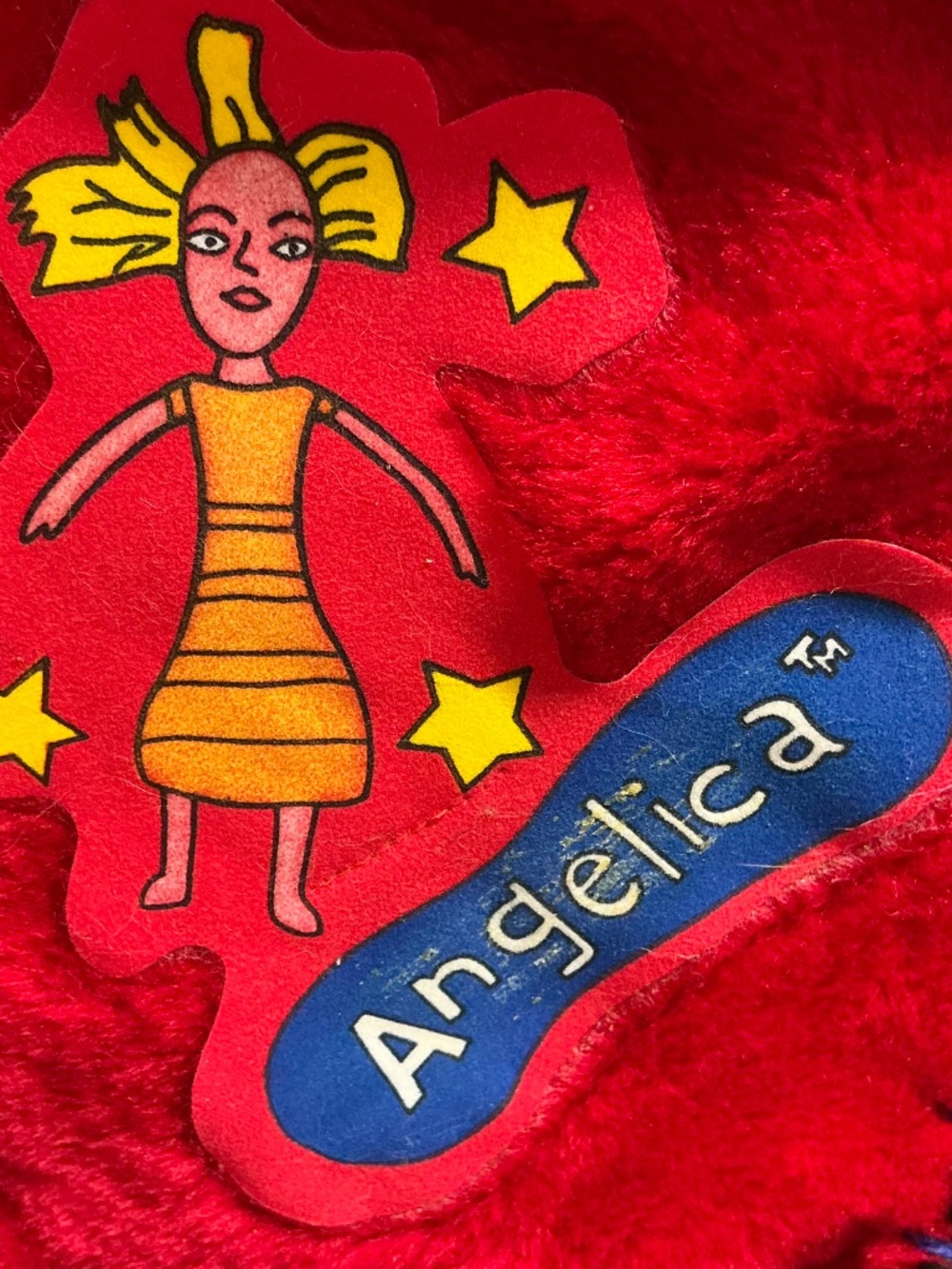 Rugrats Angelica Plush Christmas Stocking 1998 - Picture 6 of 9